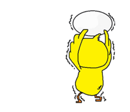 A sincere chick. sticker #3821341