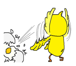 A sincere chick. sticker #3821342