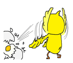 A sincere chick. sticker #3821342