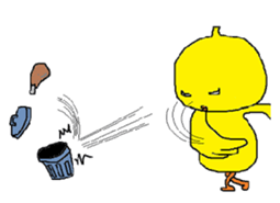 A sincere chick. sticker #3821343