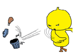 A sincere chick. sticker #3821343