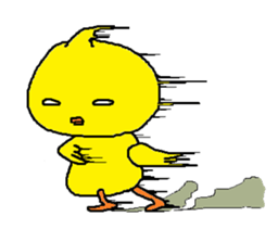 A sincere chick. sticker #3821345