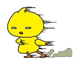 A sincere chick. sticker #3821345