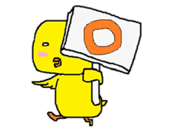 A sincere chick. sticker #3821351