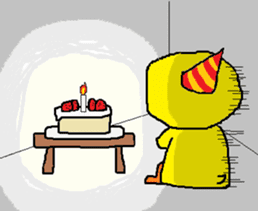 A sincere chick. sticker #3821355