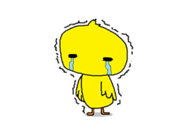 A sincere chick. sticker #3821359