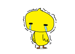 A sincere chick. sticker #3821359