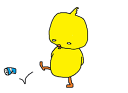 A sincere chick. sticker #3821360