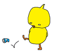 A sincere chick. sticker #3821360