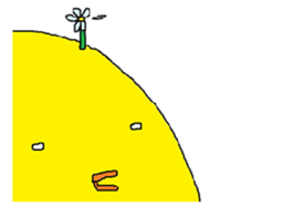 A sincere chick. sticker #3821363