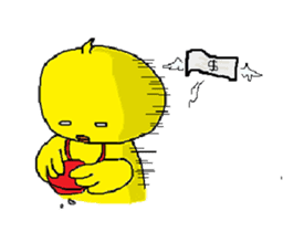 A sincere chick. sticker #3821365