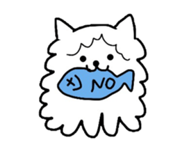 cotton cat sticker #3821468