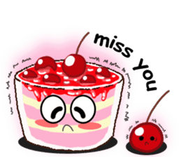 Smile Cupcake by Viccvoon sticker #3821608