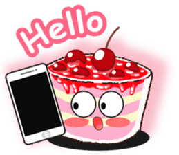 Smile Cupcake by Viccvoon sticker #3821609