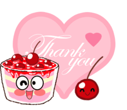 Smile Cupcake by Viccvoon sticker #3821610