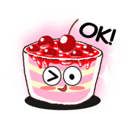 Smile Cupcake by Viccvoon sticker #3821611