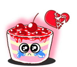 Smile Cupcake by Viccvoon sticker #3821614