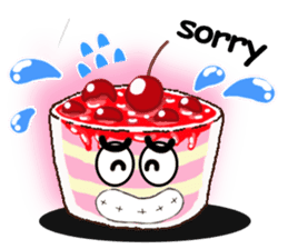 Smile Cupcake by Viccvoon sticker #3821617