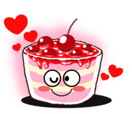 Smile Cupcake by Viccvoon sticker #3821618