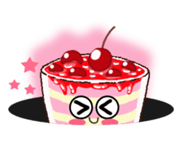 Smile Cupcake by Viccvoon sticker #3821620