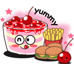 Smile Cupcake by Viccvoon sticker #3821621