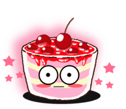Smile Cupcake by Viccvoon sticker #3821624