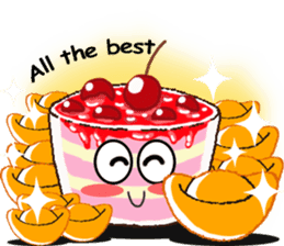 Smile Cupcake by Viccvoon sticker #3821626