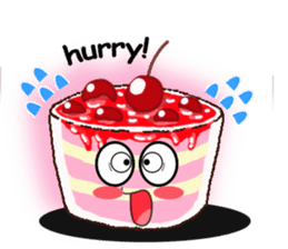 Smile Cupcake by Viccvoon sticker #3821627