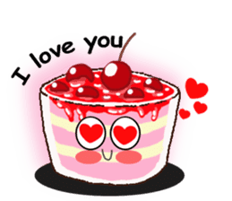 Smile Cupcake by Viccvoon sticker #3821628