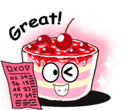 Smile Cupcake by Viccvoon sticker #3821629