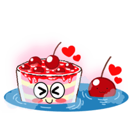 Smile Cupcake by Viccvoon sticker #3821634