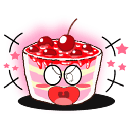 Smile Cupcake by Viccvoon sticker #3821635