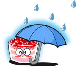 Smile Cupcake by Viccvoon sticker #3821638