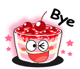 Smile Cupcake by Viccvoon sticker #3821642