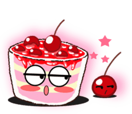 Smile Cupcake by Viccvoon sticker #3821643