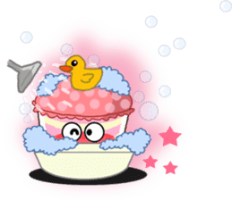 Smile Cupcake by Viccvoon sticker #3821645