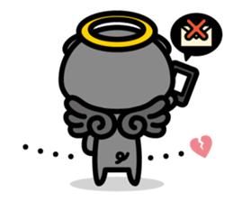 Piglet Rabu~u angel - No text ver. - sticker #3822031