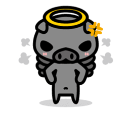 Piglet Rabu~u angel - No text ver. - sticker #3822034