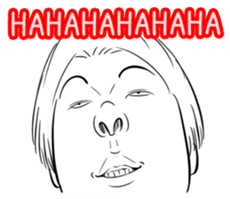 Funny face sticker(Man) vol.4 sticker #3822929