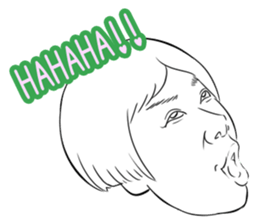 Funny face sticker(Man) vol.4 sticker #3822931