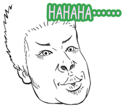 Funny face sticker(Man) vol.4 sticker #3822934