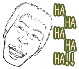 Funny face sticker(Man) vol.4 sticker #3822935