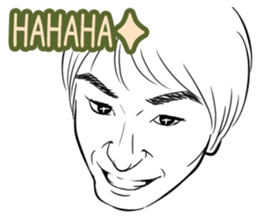 Funny face sticker(Man) vol.4 sticker #3822937