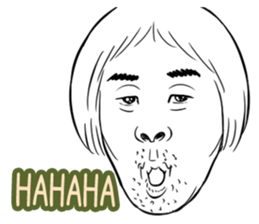 Funny face sticker(Man) vol.4 sticker #3822938