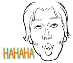 Funny face sticker(Man) vol.4 sticker #3822942