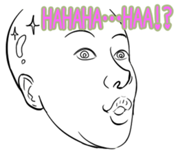Funny face sticker(Man) vol.4 sticker #3822946