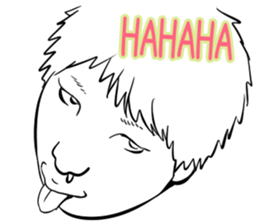 Funny face sticker(Man) vol.4 sticker #3822954