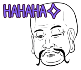 Funny face sticker(Man) vol.4 sticker #3822962