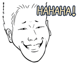 Funny face sticker(Man) vol.4 sticker #3822964