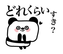 Lonely cute panda sticker #3823288